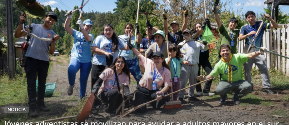 Jóvenes adventistas se movilizan para ayudar a adultos mayores en el sur de Chile